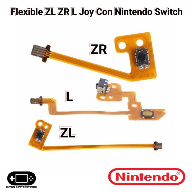 Jual Flexible ZL ZR L R Nintendo Switch V1 V2 OLED Joy Con Kiri Kanan