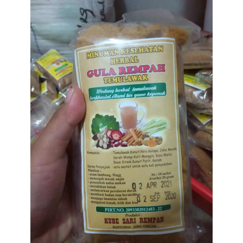 

Gula Rempah Temulawak siap seduh