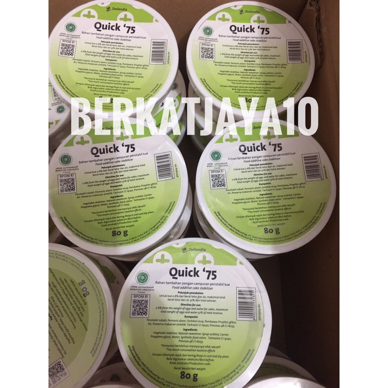 Zeelandia SP Quick 75 Cake Emulsifier 80gr Pelembut Penstabil Kue