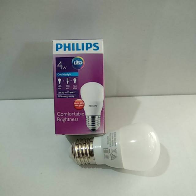 lampu philips led bulb 4w