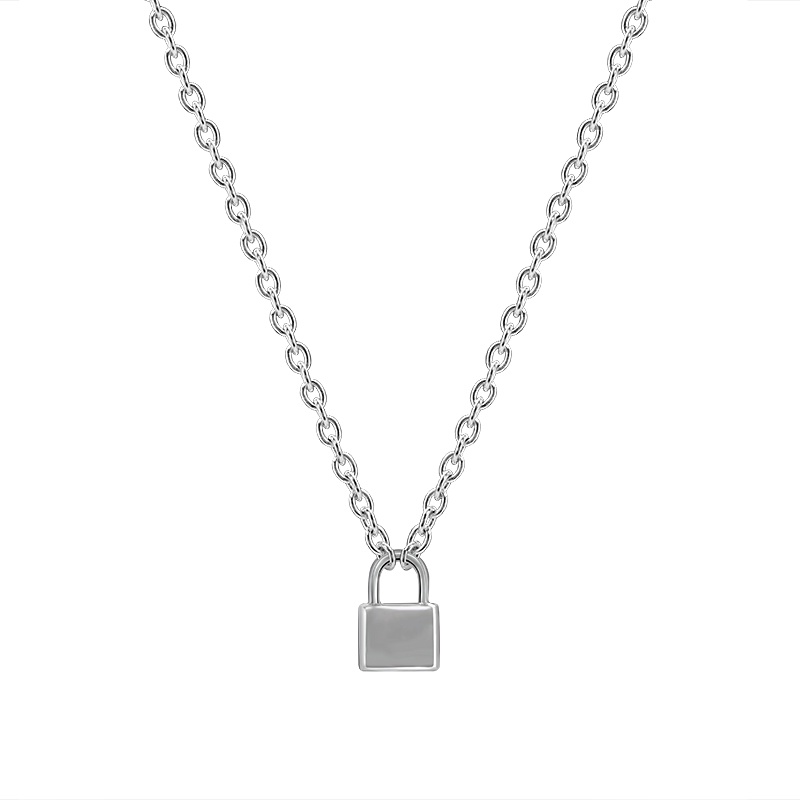 Lock Necklace Accessories Light Luxury Trendy Personality