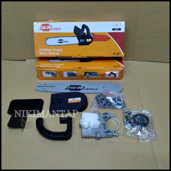 ✔️BISA COD✔️ ChainSaw Adapter Mesin Gerinda Tangan By JLD Adaptor mini chainsaw - IWA
