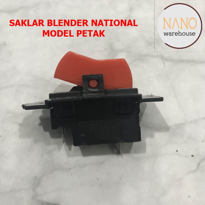 Switch Saklar Blender National Model Kotak / Petak Warna Merah