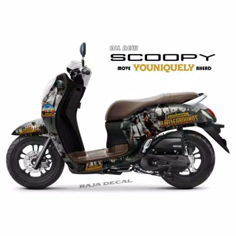 Decal Striping motor Scoopy full body