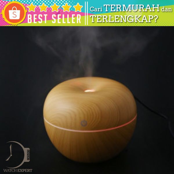 Taffware Ultrasonic Humidifier Aroma Essential Oil Diffuser Wood Design 130ml - AUG17 - Wooden