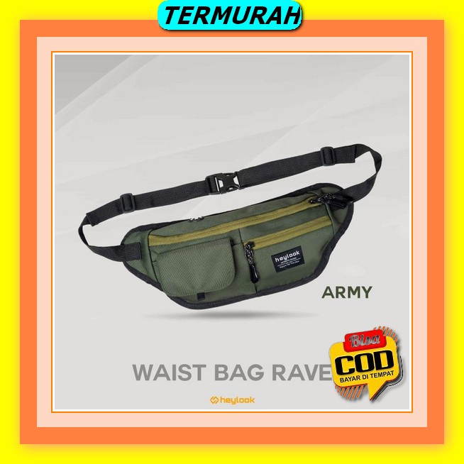 Tas Pinggang Pria Waterproofs Gesper Pria 3Second Three Second Tas Selempang Tas Pinggang Pria Distr