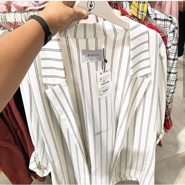 BLAZER WANITA Panjang Hitam Korea Style Kekinian/ Blazer Twoline Stadivarius