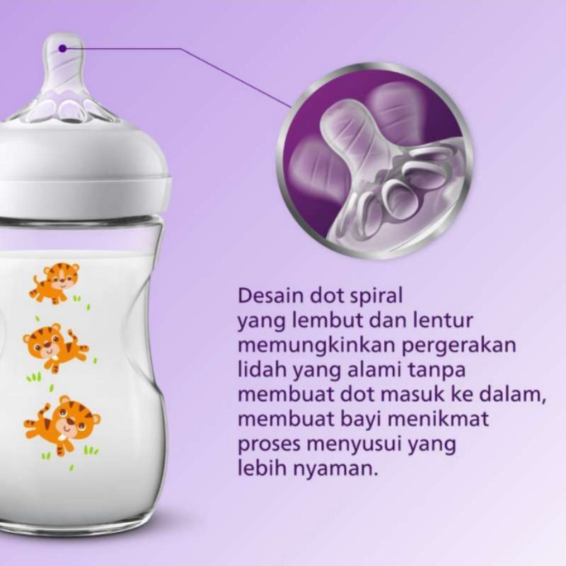 Philips Avent Natural Bottle Singgle 260 ml  SCF 627 Series