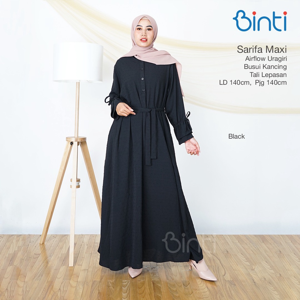 Sarifa Gamis Airflow Polos Super Jumbo Ld 140 Baju Gamis Muslimah Busui Friendly Kekinian