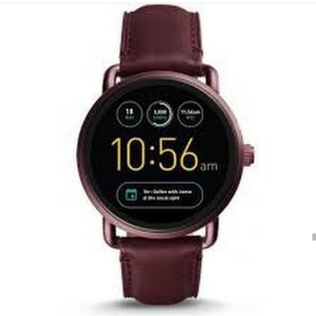 Fossil Smartwatch Qwander Gen2 Leather Wine