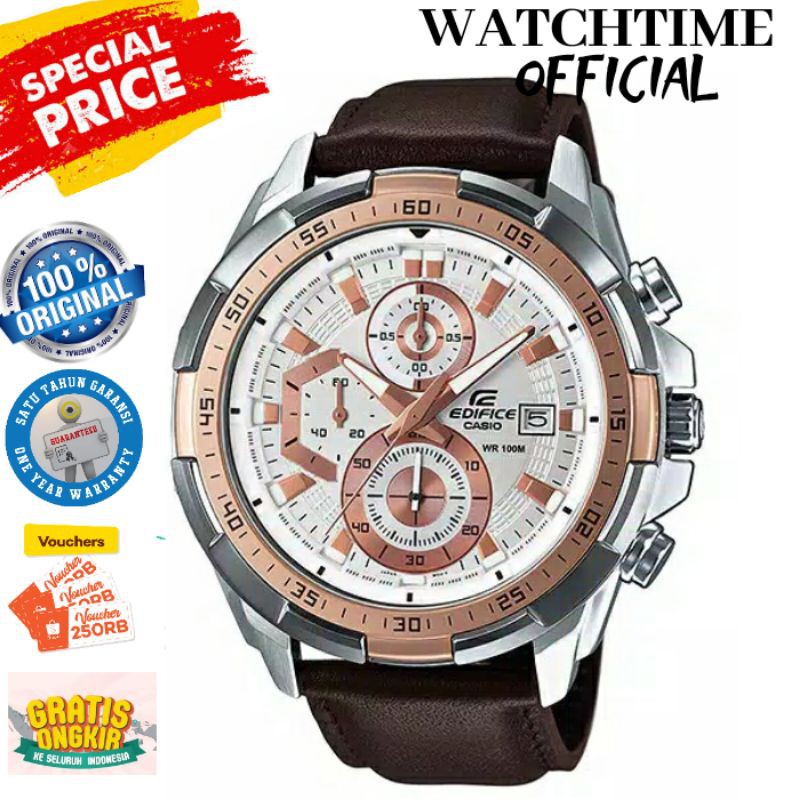 PROMO  JAM TANGAN PRIA CASIO EDIFICE ORIGINAL ARLOJI PRIA COWOK EDIFICE EF EFR ORI ORIGINAL