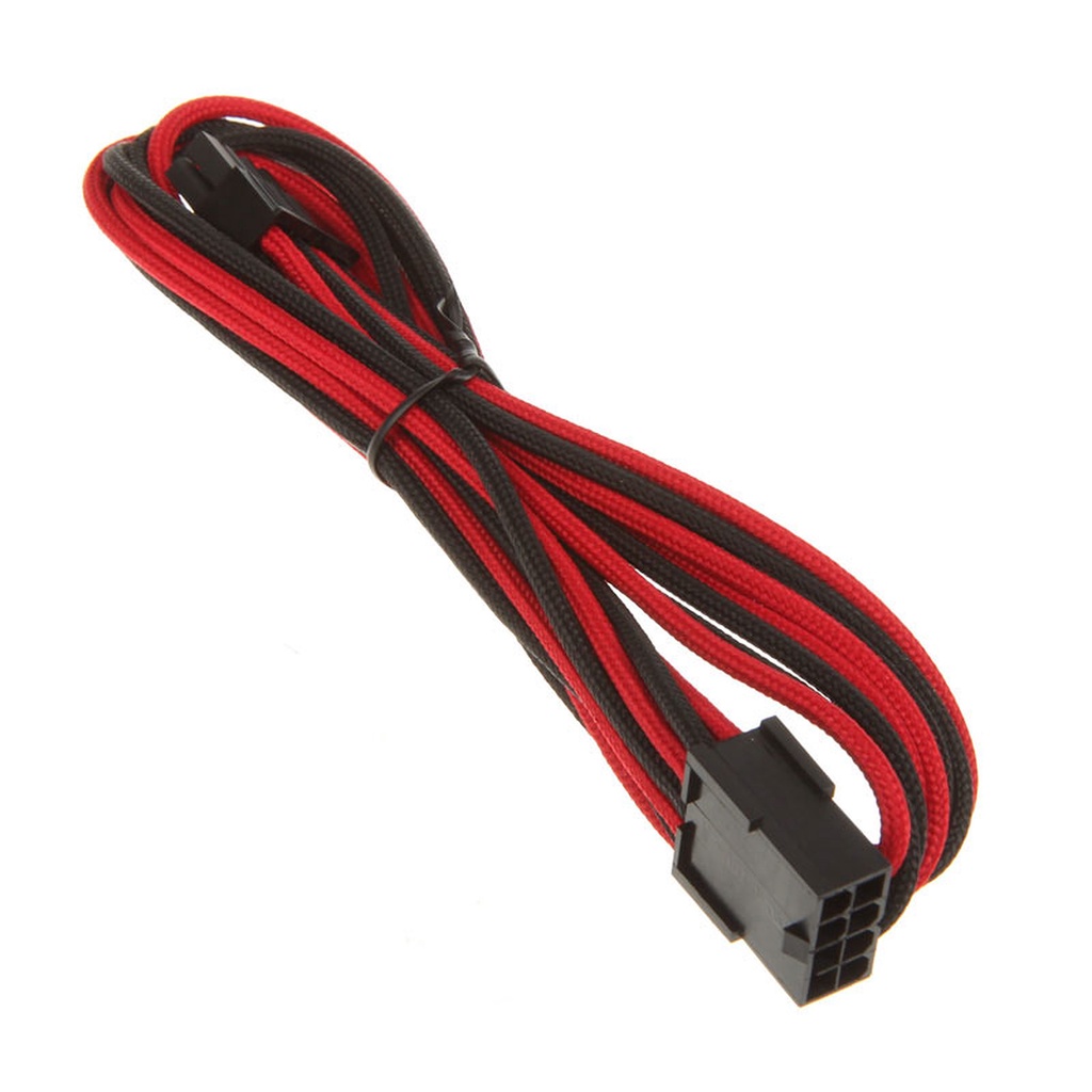 Bitfenix Alchemy ATX 8 pin Red Black - sleeved cable