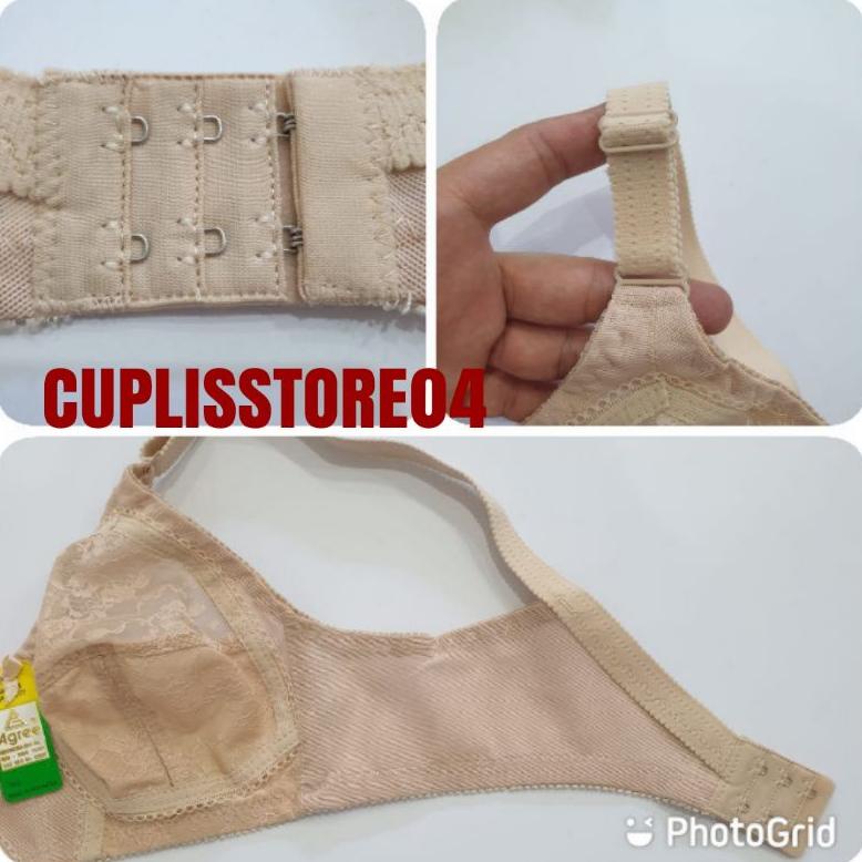 Bh Brukat Sister Merk Agree 099 Transparan Tanpa Kawat Dan Busa