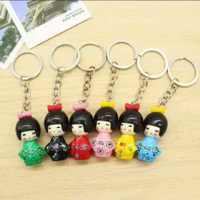 Gantungan Kunci Boneka Kimono Jepang - Oleh Oleh dari Jepang