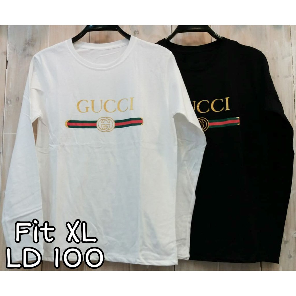 20177 - Kaos Cewek Lengan Panjang Fit XL Tshirt Tumblr Tee Baju Atasan Wanita ABG Remaja Dewasa