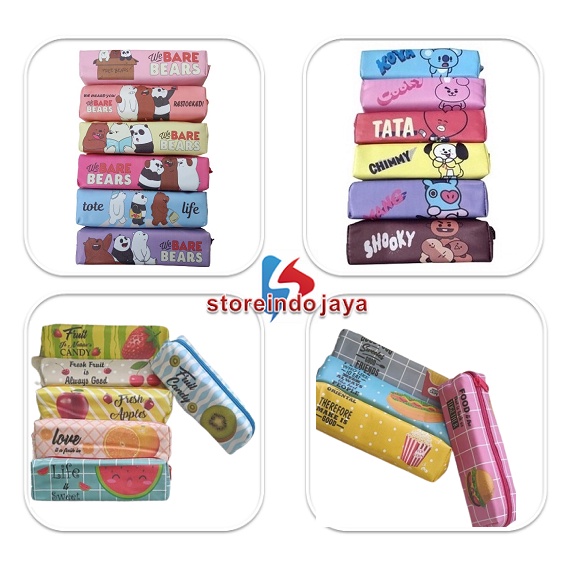 Kotak Pensil Tepak Pensil Lucu Motif Unik Tempat Pensil Murah-1