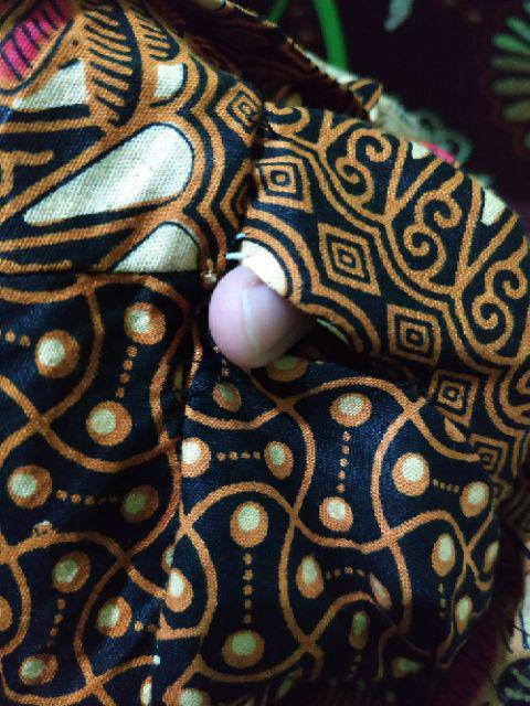 [best Seller] Kemeja Batik Pria Lengan Pendek Katun Hem Printing Cap Lengan Pendek Wahana [abu]