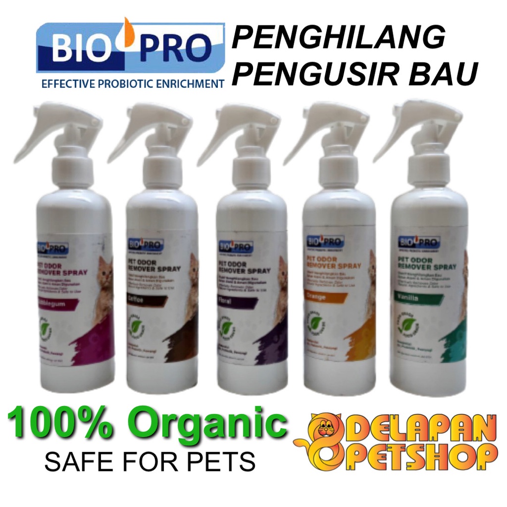 BIOPRO Spray 250 ml Desinfektan Alami / Penghilang Bau Kotoran Hewan