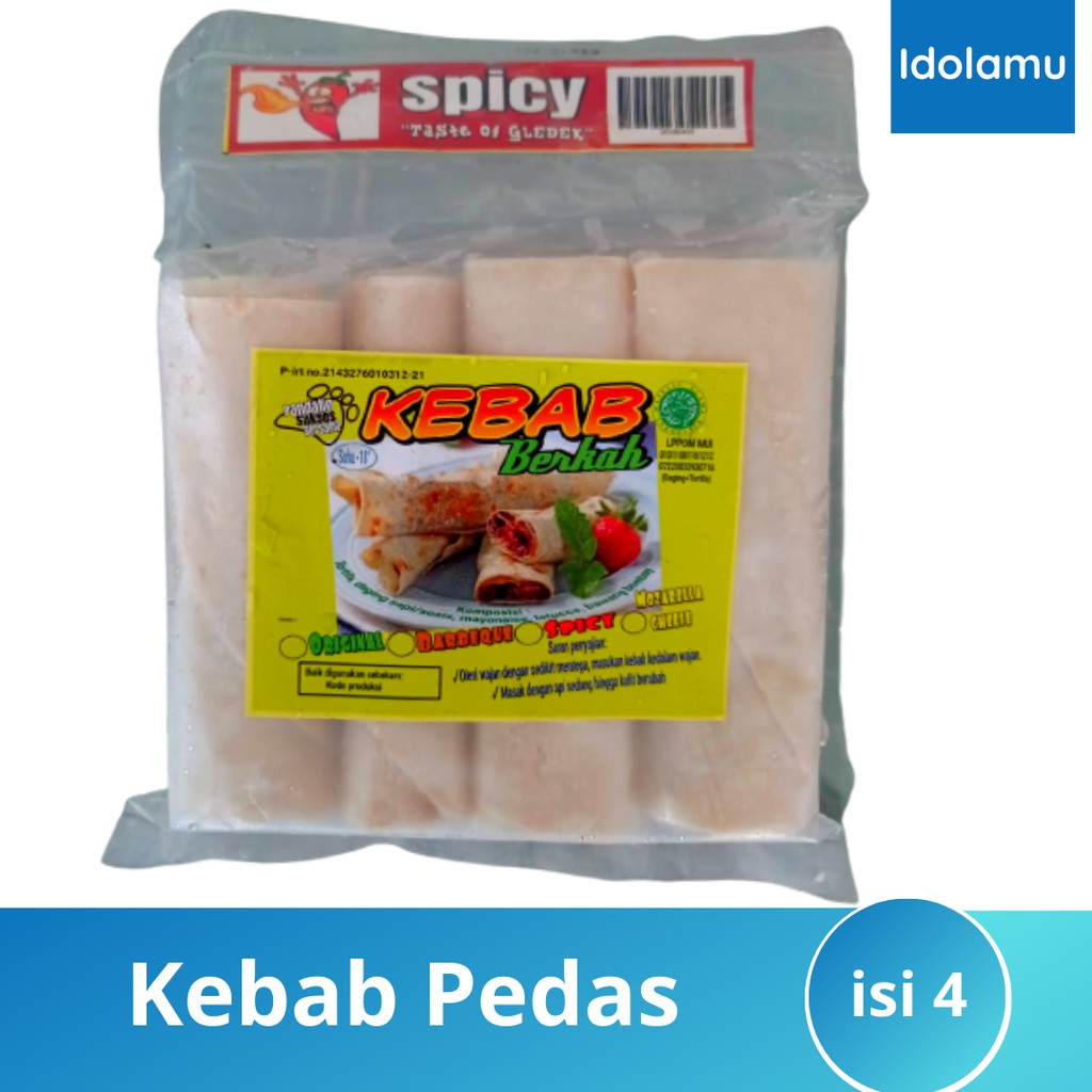 

Kebab Spicy / Kebab Pedas isi 4