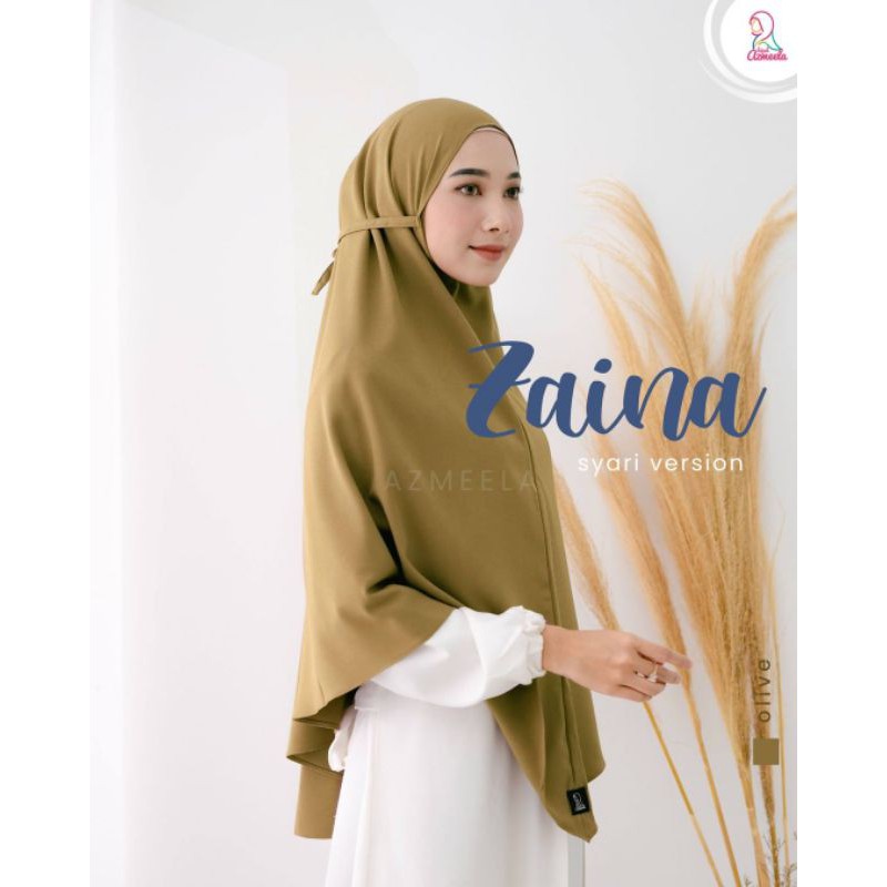 Zaina Azmeela-Zaina Syari Azmeela-Khimar Tali Syari Azmeela-Jilbab Instan Tali Non Pad
