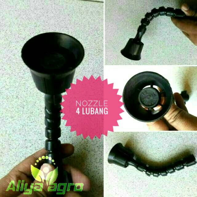 Spare part sprayer elektrik spuyer 4 lunang putar elastis