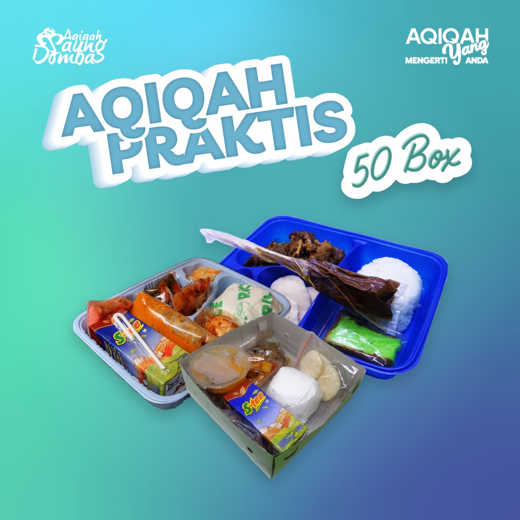 

Aqiqah Saung Domba - Paket Aqiqah Praktis - 50 Box | Anak Perempuan