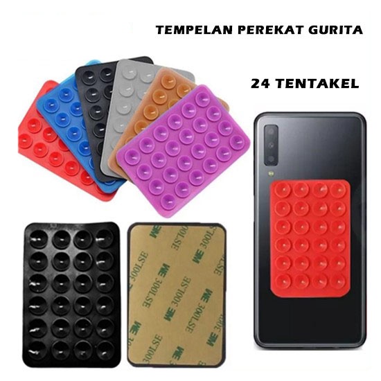 TEMPELAN HP GURITA SILIKON / SUCTION HOLDER HANDPHONE / TEMPELAN HP GOJEK DRIVER MOTOR / HOLDER HP GURITA TENTAKEL