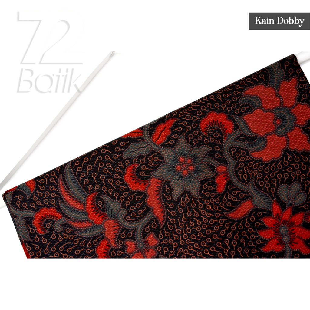 BAHAN BATIK PREMIUM Dobby Motif Kembang Warna Hijau Merah Hitam Dolbi Dobi Doby Viscos 727458 Cap 72 Jarik Jarit Samping Kebat Panjang Batik Dobby Modern Premium Bahan Seragam Batik Pernikahan Kantor Keluarga Murah Kamen Jadi Batik Bali Lembaran