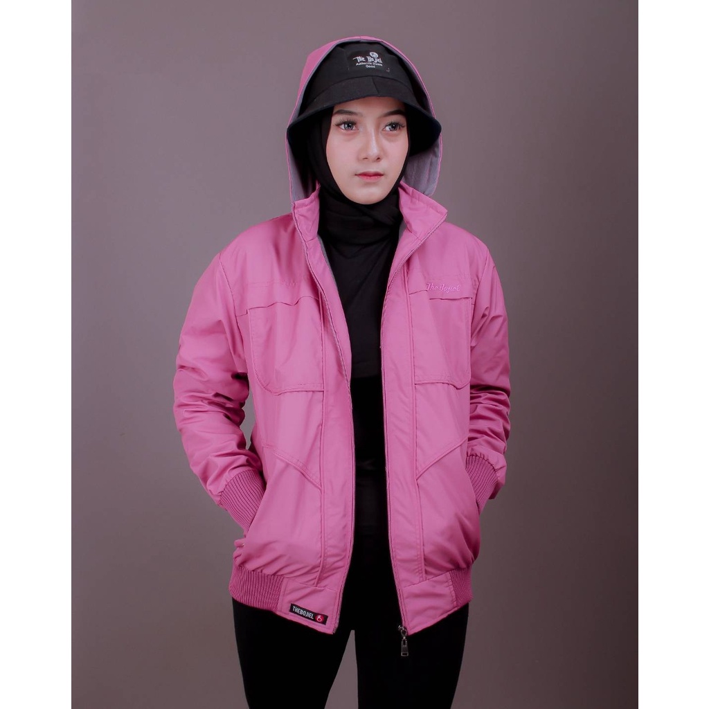 JAKET WANITA MUSIM HUJAN JAKET PARASUT CEWE OUTDOOR WATERPROOF TEBAL HANGAT PREMIUM