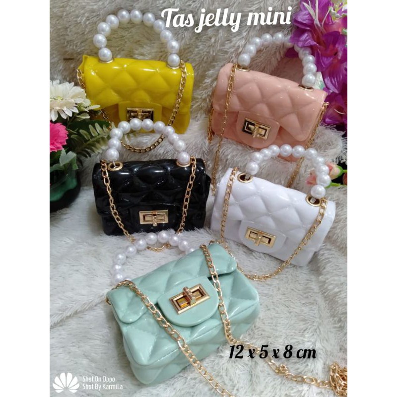 TAS JELLY  MINI MUTIARA/ TAS SLEMPANG WANITA