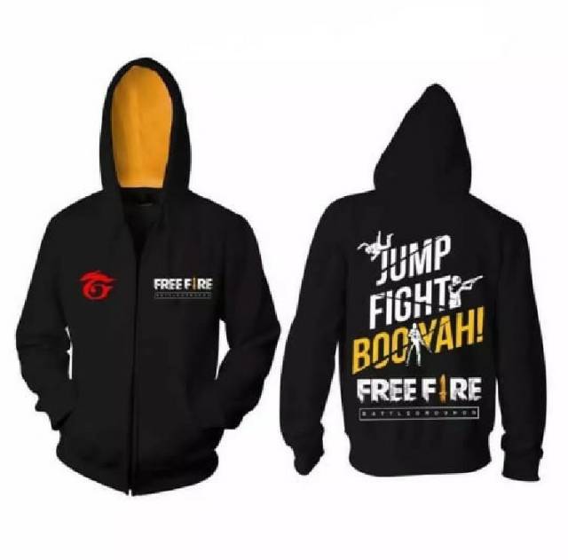 Jaket Sweater Hoodie FF Free Fire Anak Dewasa Terbagus Terlaris