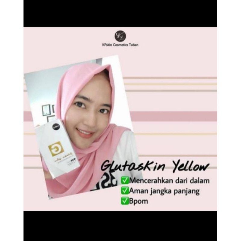 GLUTA SKIN YELLOW CAPSUL (CAPSUL PEMUTIH BADAN)