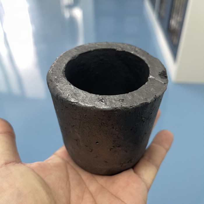 Silicon Carbide Grafit Crucible Kowi Tungku Lebur Kuningan Tembaga 1 Kg