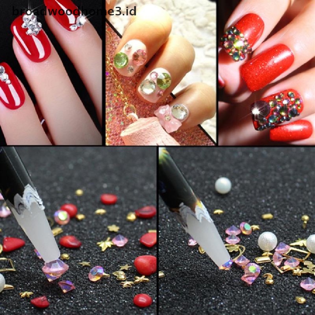 Alat Pena Krayon Picker Pengambil Berlian Imitasi Dotting Untuk Nail Art