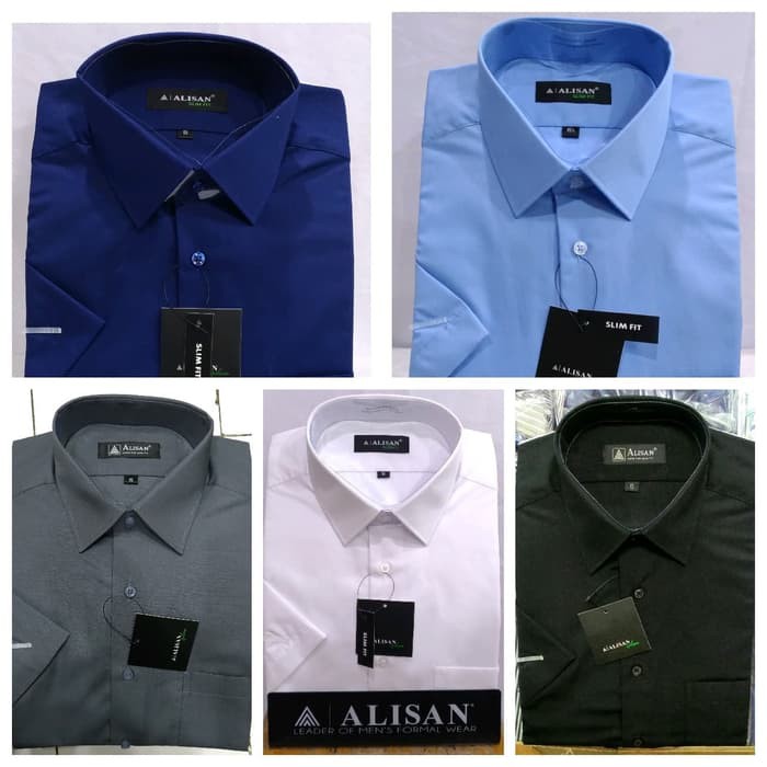 Baju Kemeja Pria Lengan Pendek Jeans Snow Wash El Rumi 6947BN  Pendek Slimfit Alisan Biru B6 Navy B