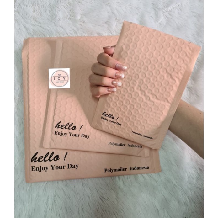 ❣️VENNE MAILER❣️AMPLOP 12x18cm BUBBLE MAILER WRAP ENVELOPE RUSFET PREMIUM SATUAN PACKING POLYMAILER