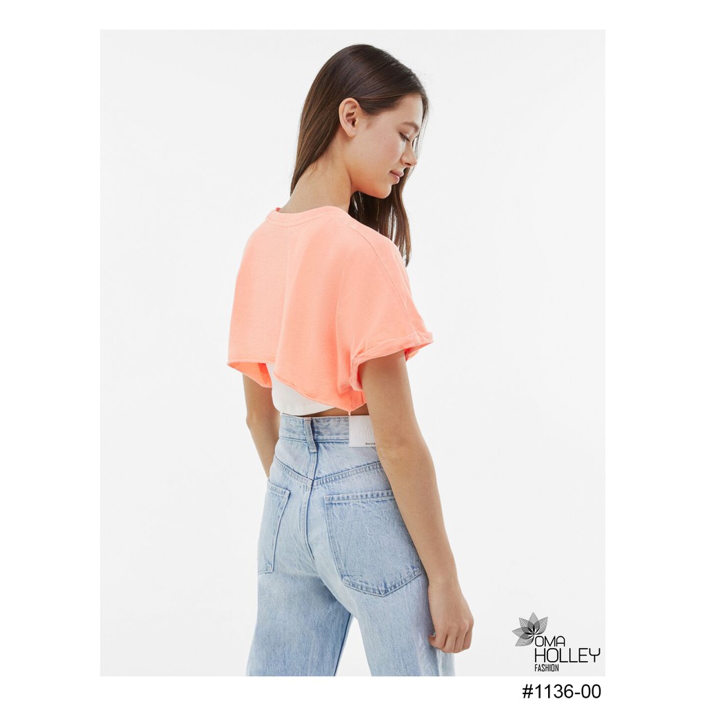 (COD)OH Fashion Sunny tee Korean Crop Top (Berska) #1136