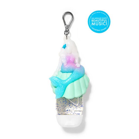 Mermaid Pocketbac Holder - BBW Ori Bath &amp; Body Works Hand Sanitizer Duyung Music