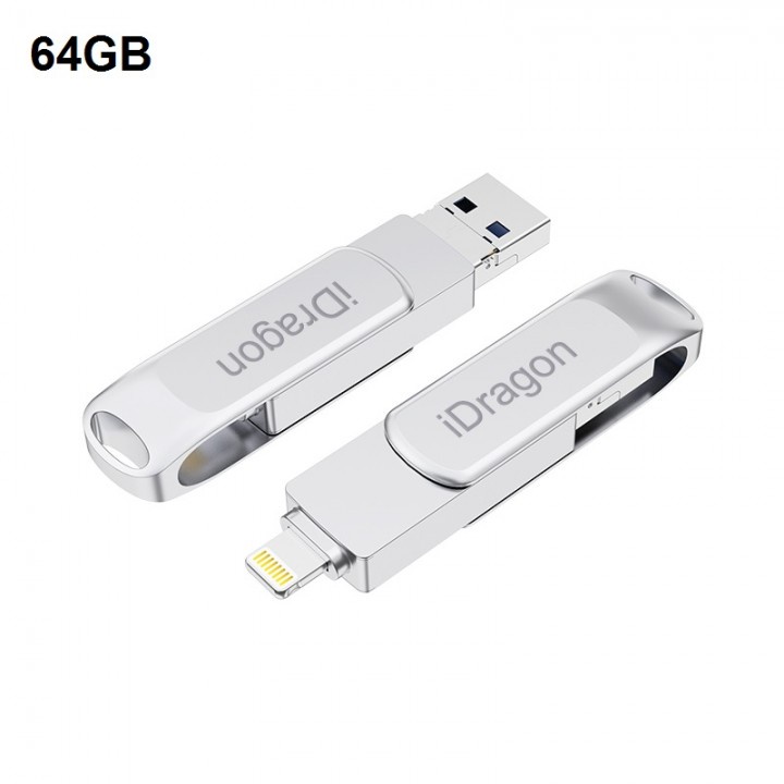 iDRAGON U013A - 3-in-1 Mini USB OTG Flashdrive 64GB Capacity