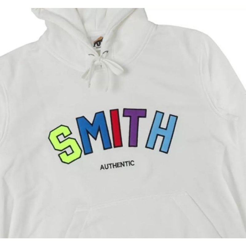 Smith White On Colour Hoodie Unisex