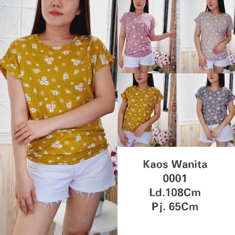 KCW08 # ATASAN WANITA CORAK JARING SEGITIGA / KAOS WANITA / KAOS CORAK / KAOS MURAH