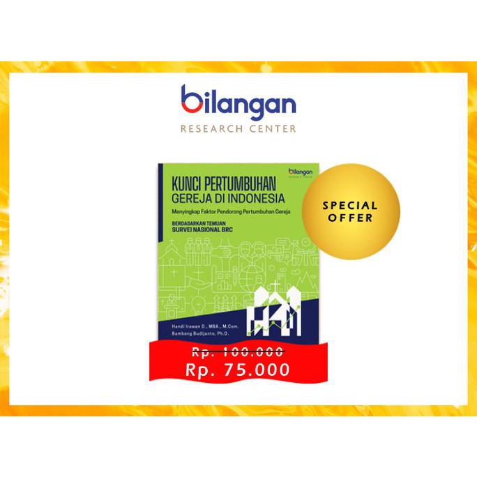 

Diskon Buku "Kunci Pertumbuhan Gereja di Indonesia Diskon