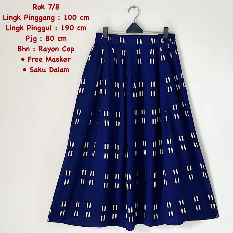 rok katun btik 7/8 batik solo