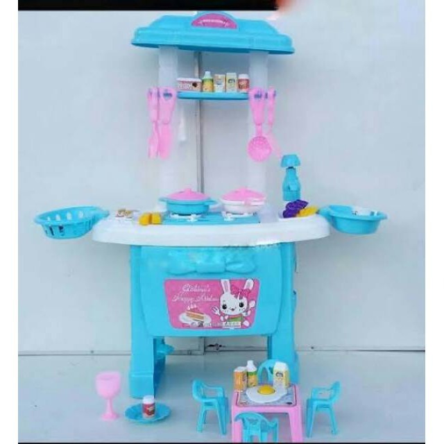 Mainan Anak - Fashion Kitchen Set Dapur Besar Masak Masakan Kompor FK113