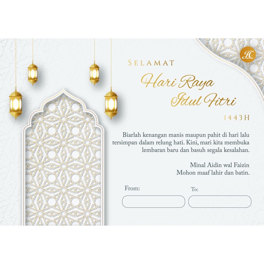 KARTU UCAPAN LEBARAN IDUL FITRI GREETING CARD JIMS HONEY