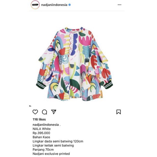 preloved Nadjani NALA White