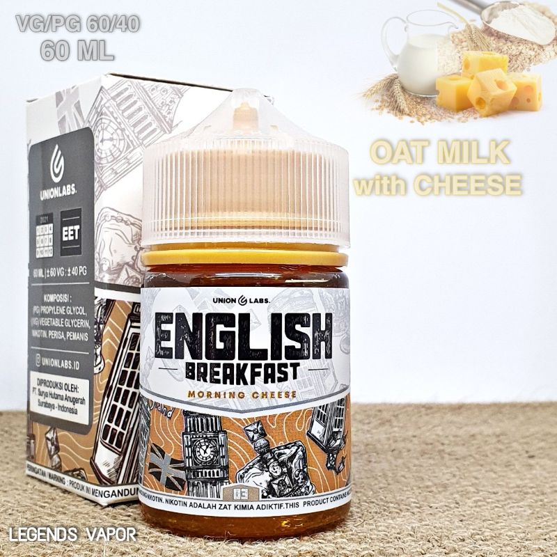 FREEBASE CUKAI 2023 - LIQUID ENGLISH BREAKFAST Morning Cheese 60ML AUTHENTIC