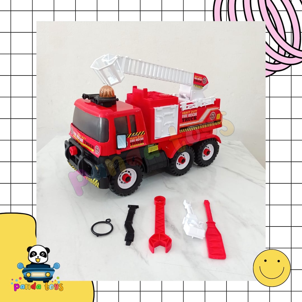 PANDA TOYS SEMARANG MAINAN FIRERESCUE TRUCKS BP8050