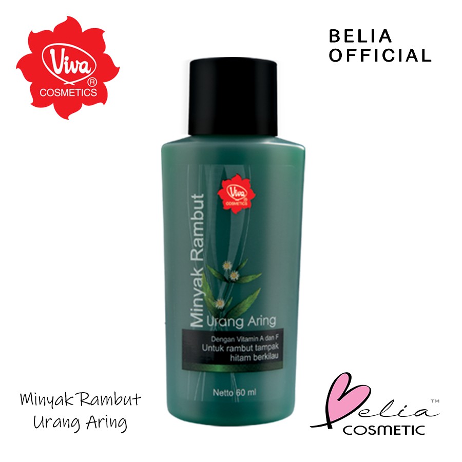 ❤ BELIA ❤ Viva Minyak Rambut Hair Oil Hijau / Urang Aring 60ml BPOM Halal