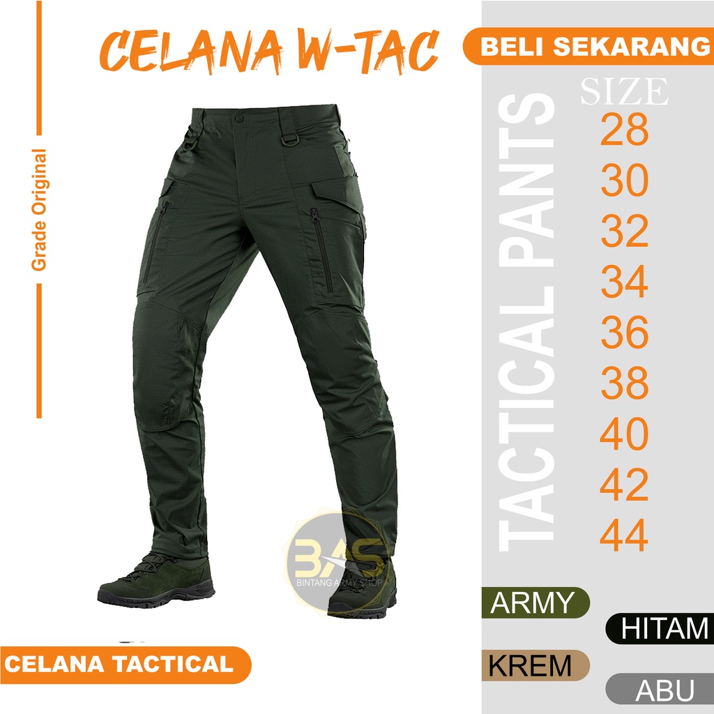 CELANA PANJANG CARGO JOGER TACTICAL W-TAC PDL PANJANGTERJANGKAU